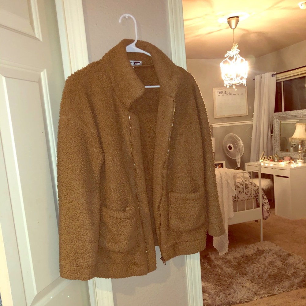 Tan colored Teddy jacket!